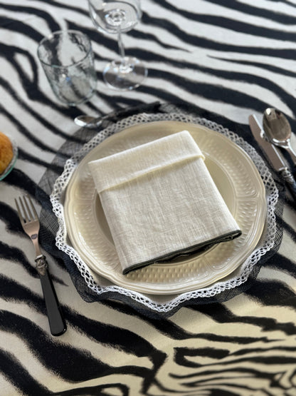 'Black and White' Tablecloth