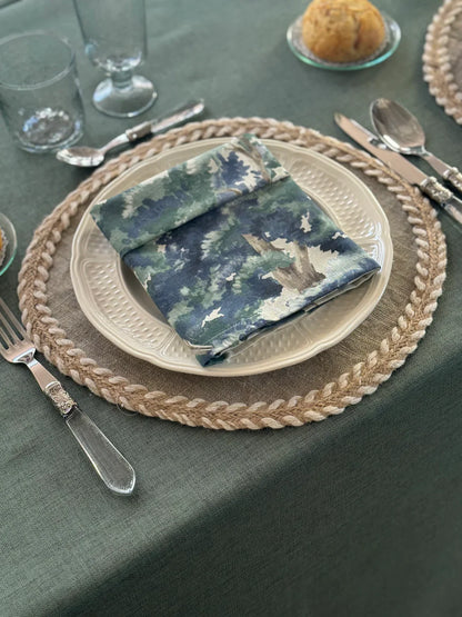 'Kairo Midnight Green' Tablecloth